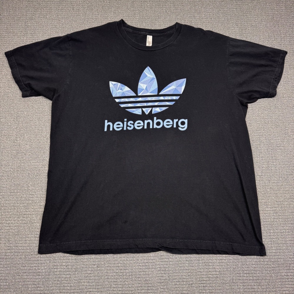 American Apparel‎ Breaking Bad Heisenberg Blue Crystal Parody T-Shirt Black 2XL